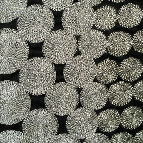 Metallic Thread Embroidery Cushion Cover 40 x 40 cm