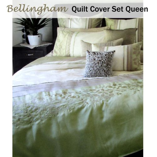 Bellingham Embroidery Quilt Cover Set Queen by Metropolitan