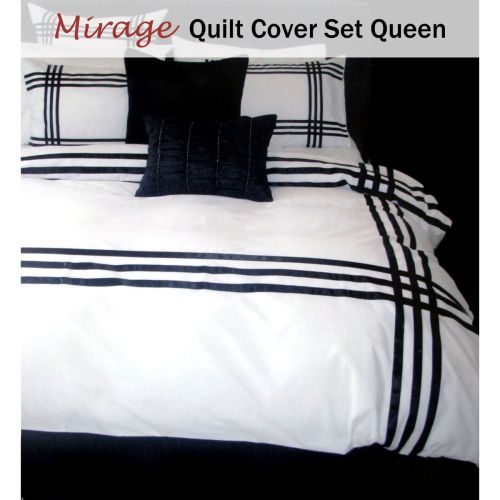 Mirage Ribbons Quilt Cover Set Queen by Metropolitan