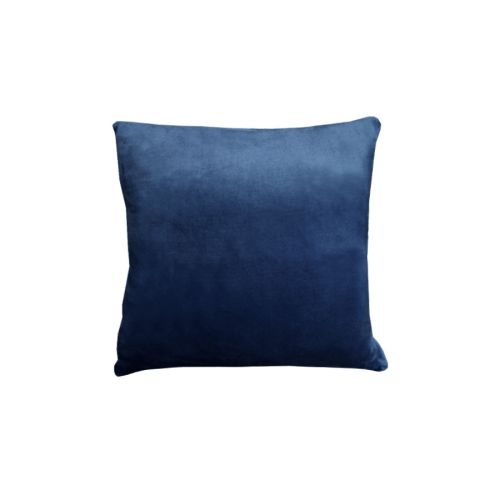 Augusta Faux Mink Square Cushion Navy by Alastairs