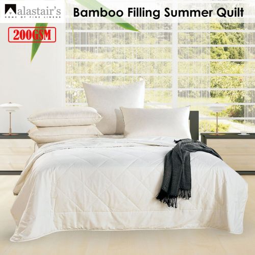 200GSM Bamboo Filling Cotton Cover Summer Quilt by Alastairs