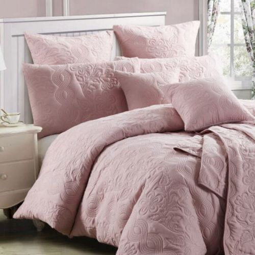 Marguerite Dusty Pink Luxury Quilt Cover Set by Georges Fine Linens