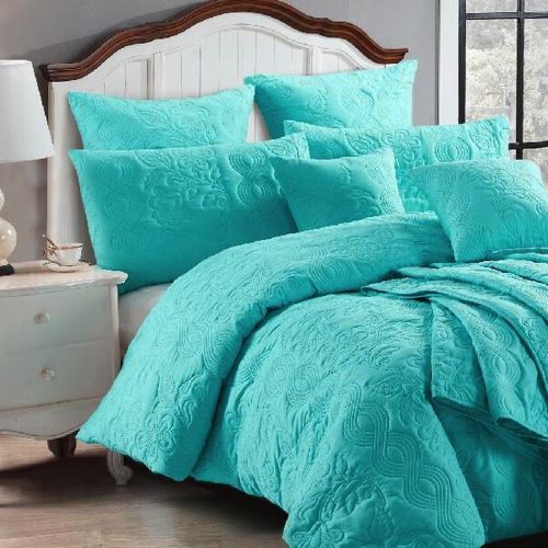 Marguerite Peacock Blue Luxury Quilt Cover Set by Georges Fine Linens