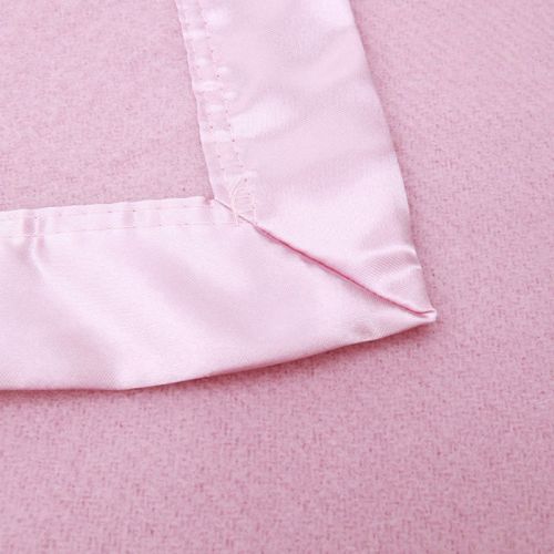 375GSM Merino Wool Blanket Pink by Alastairs