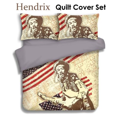 Licensed Jimi Hendrix Quilt Cover Set King