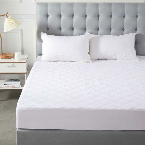 Soho Collection Quilted Microfibre Fitted Mattress Protector 38cm Wall by Alastairs
