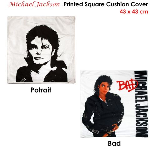 Michael Jackson Retro Printed Square Cushion Cover 43 x 43 cm
