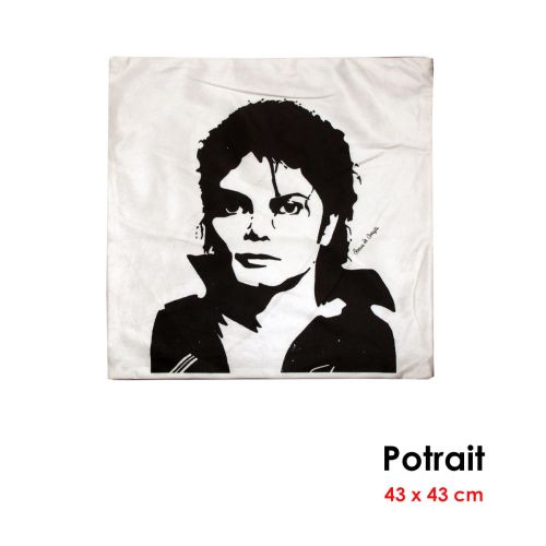 Michael Jackson Retro Printed Square Cushion Cover 43 x 43 cm