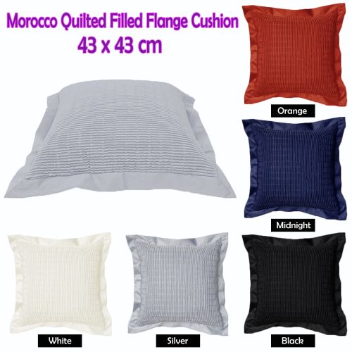 Morocco Quilted Filled Cushion 43cm x 43cm