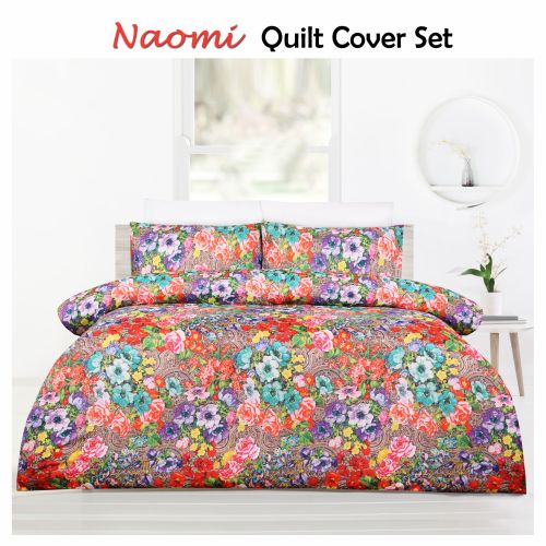 Naomi Multi Quilt Cover Set by Big Sleep
