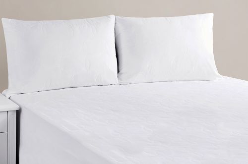 Natural Cotton Mattress Protector with Free Pillow Protector(s) by Accessorize