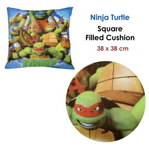 Ninja Turtles Licensed Square Filled Cushion 38 x 38 cm