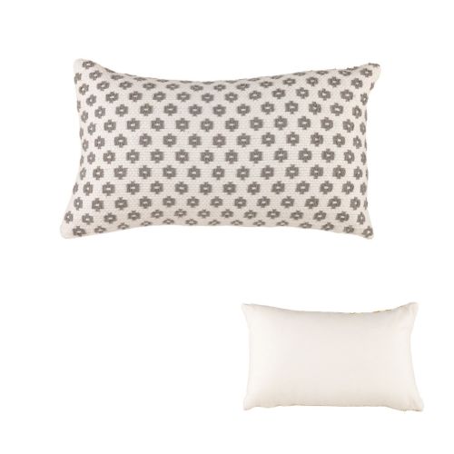 Norah Grey Rectangular Filled Cushion 30cm x 50cm by Accessorize