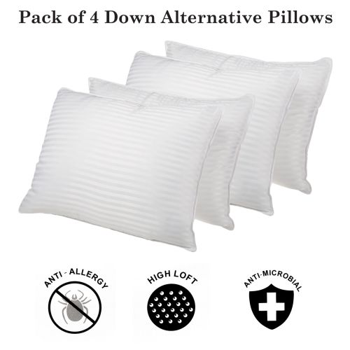 Pack of 4 Down Alternative Standard Pillows
