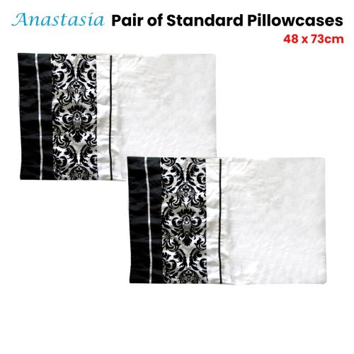 Pair of Anastasia Standard Pillowcases 48 x 73 cm