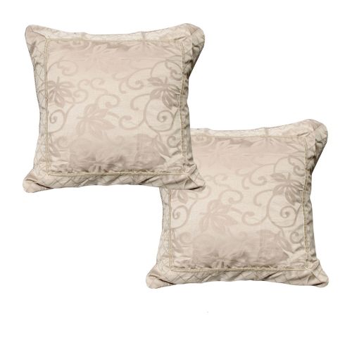 Magnifico Oyster Pair of European Pillowcases 65 x 65 cm by Phase 2
