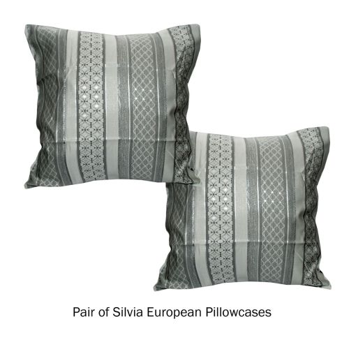 Silvia Pair of European Pillowcases 65 x 65 cm by Phase 2