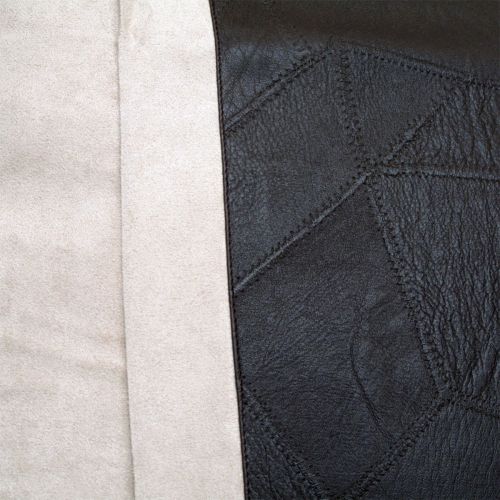 One Piece Studio Faux Suede/Faux Leather European Pillowcase 65 x 65 cm by Phase 2