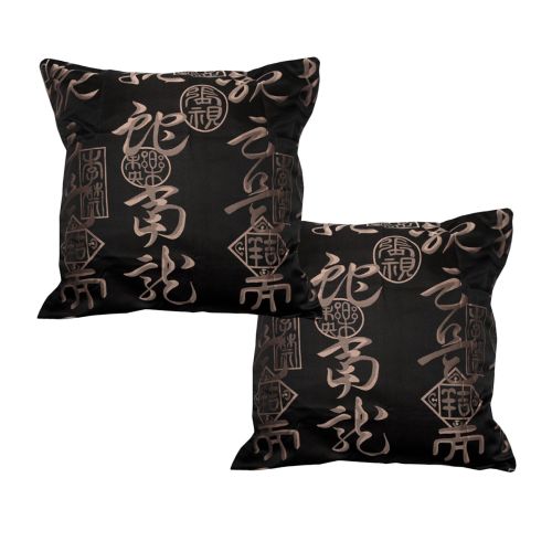 Warlord Jacquard Taupe Pair of European Pillowcases 65 x 65 cm by Phase 2
