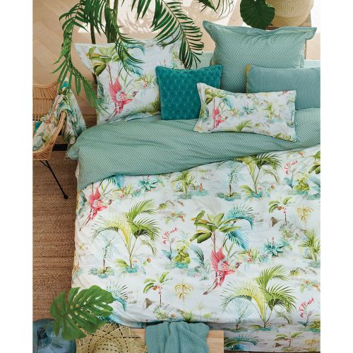 Palm Scenes White Cotton Quilt Cover Set by PIP Studio