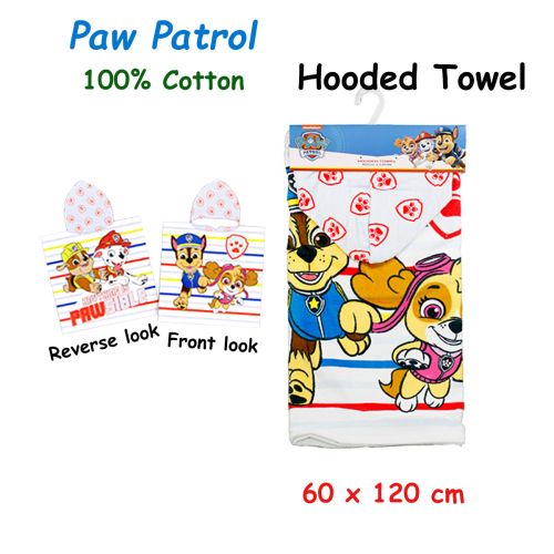 Paw Patrol Cotton Hooded Licensed Towel 60 x 120 cm by Caprice