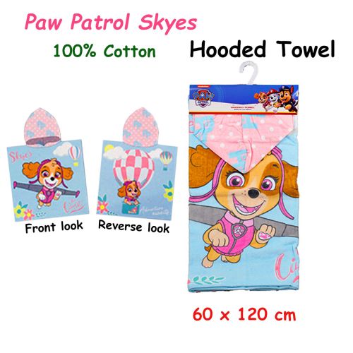 Paw Patrol Skyes Cotton Hooded Licensed Towel 60 x 120 cm by Caprice