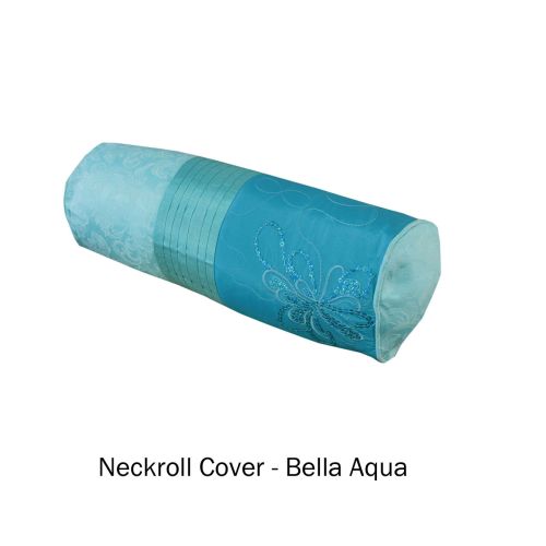 Bella Aqua Neckroll Cover 15 x 48 cm by Phase 2