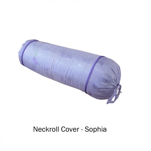 Sophia Lilac Voile Jacquard Neckroll Cover by Phase 2