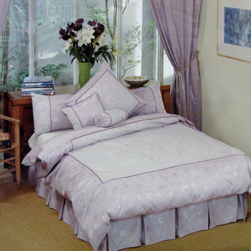 Sophia Lilac Voile Jacquard Quilt Cover Set by Phase 2