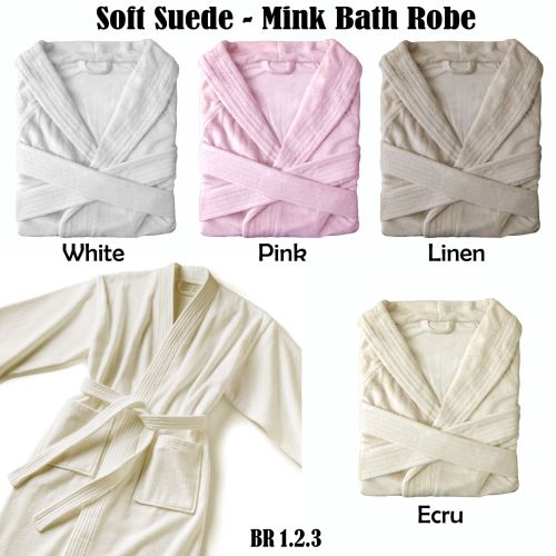 Suede-Mink Bath Robe by Phase 2