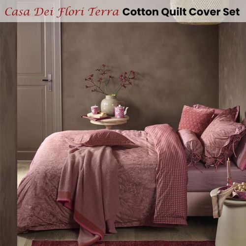 Casa Dei Fiori Terra Cotton Quilt Cover Set by PIP Studio