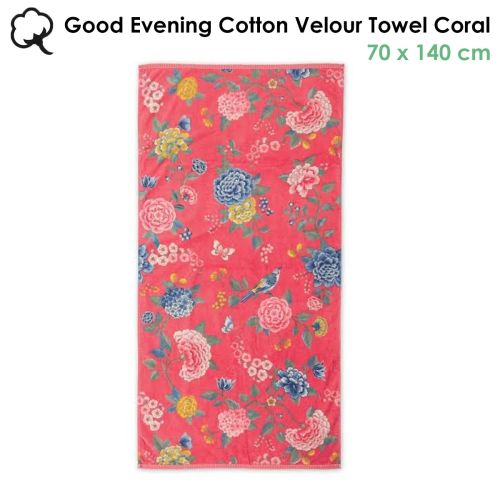 Good Evening Cotton Towel Coral 70 x 140 cm by PIP Studio