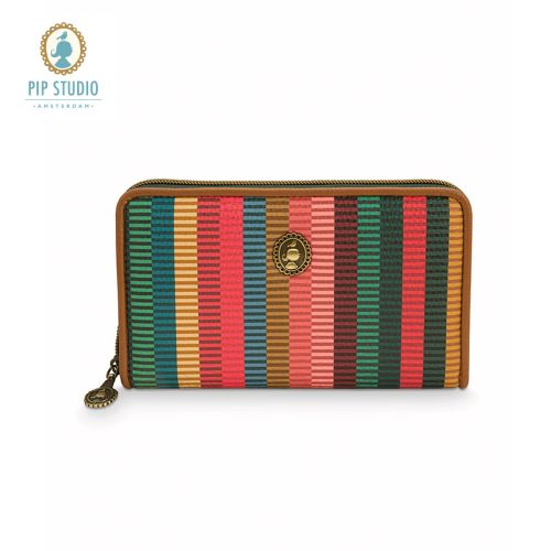 Jacquard Stripe Multi Oblong Wallet by PIP Studio