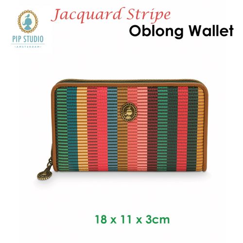 Jacquard Stripe Multi Oblong Wallet by PIP Studio