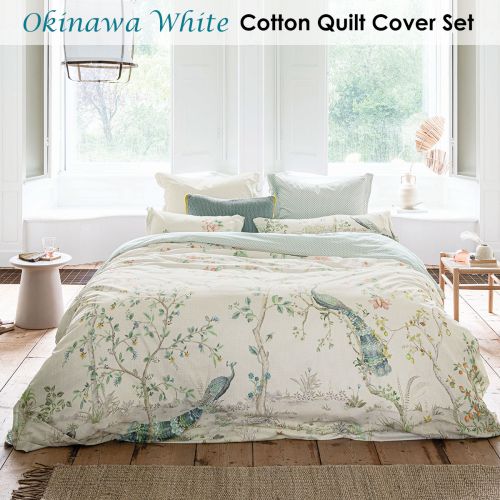 Okinawa White Cotton Quilt Cover Set by PIP Studio