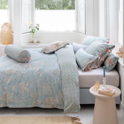Origami Tree Light Blue Cotton Quilt Cover Set by PIP Studio