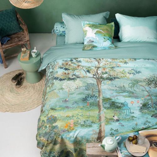 Pip Paradise Green Cotton Quilt Cover Set by PIP Studio