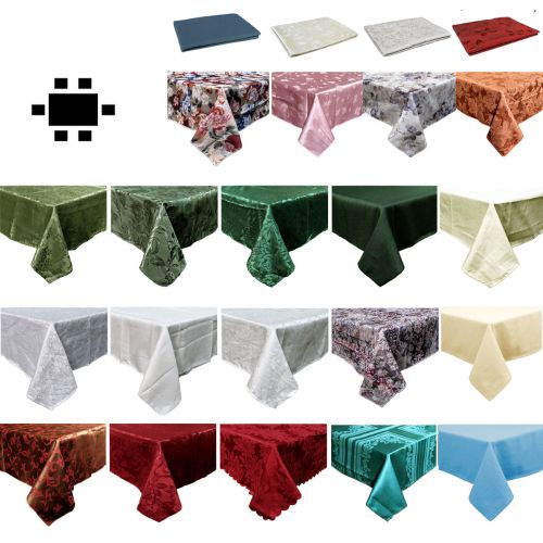 Assorted Polyester Jacquard Tablecloth 132 x 178 cm