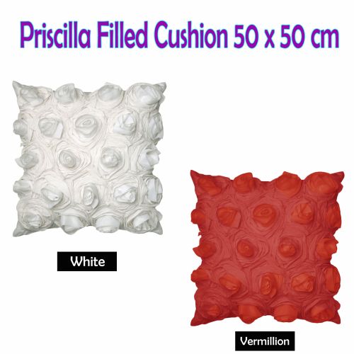 Priscilla Filled Cushion 50cm x 50cm