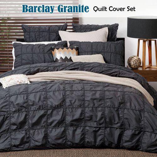 Barclay Granite Quilt Cover Set by Private Collection