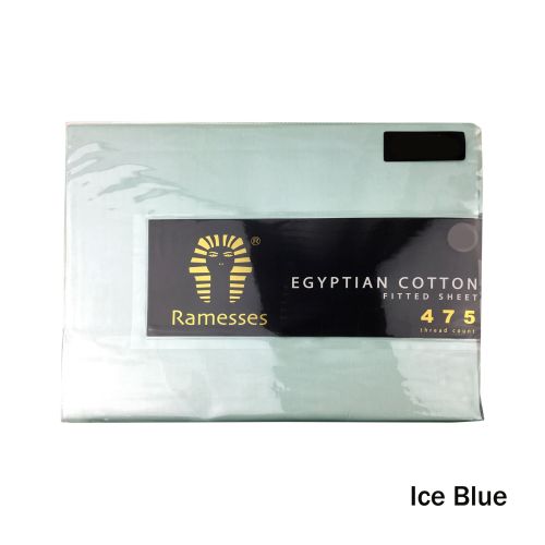 475TC Egyptian Cotton Fitted Sheet 40cm Wall by Ramesses