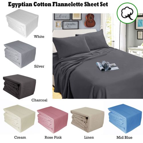 Egyptian Cotton Flannel Sheet Set by Remesses