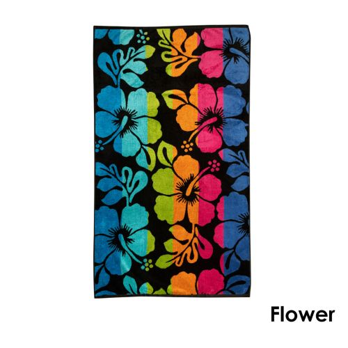 Premium Cotton Yarn Dyed Velour Jacquard Beach Towel 86 x 160 cm by Rans