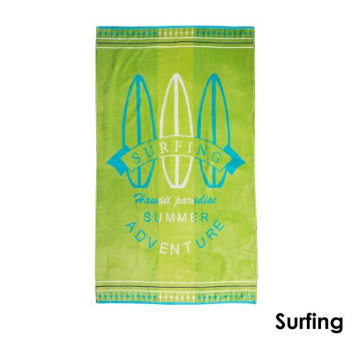 Premium Cotton Yarn Dyed Velour Jacquard Beach Towel 86 x 160 cm by Rans