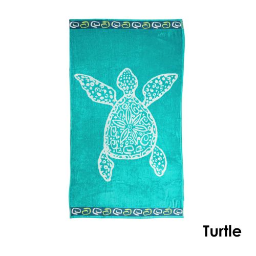 Premium Cotton Yarn Dyed Velour Jacquard Beach Towel 86 x 160 cm by Rans