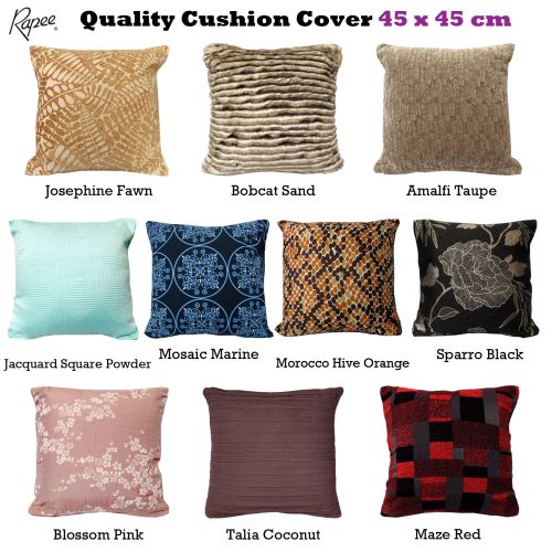 Luxury Quality Cushion Cover 45 x 45 cm by Rapee