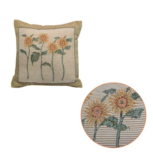 Bella Sunflower Tapestry Filled Cushion 32 x 32 cm by Rapee