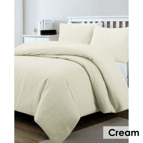 Regal Quilted Quilt Cover Set Cream by Artex