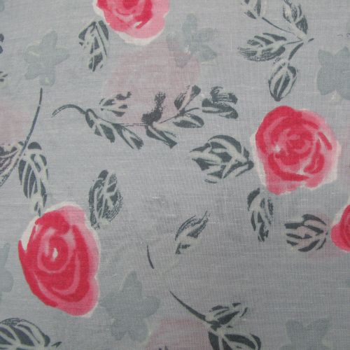 Pair of Rod Pocket Flower Curtains