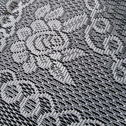 Rose Lace Polyester Tablecloth + Bonus PVC Protector